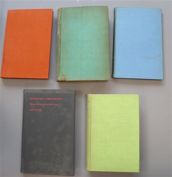 Pound, Ezra - Guide to Kulchur, cloth, Faber and Faber, London 1938, ibid - Jefferson and / or Mussolini,